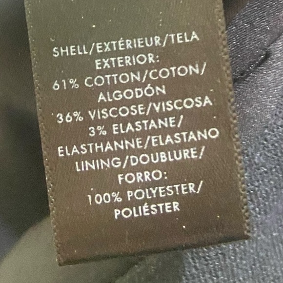 Ann Taylor navy lined pencil skirt ruffle hem above the knee size 10 petite - Picture 6 of 6